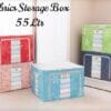55L Foldable Steel Frame Covered Storage Box