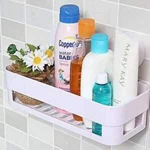Alternative view of Bath and Kitchen Storage Shelf with Suction Cup