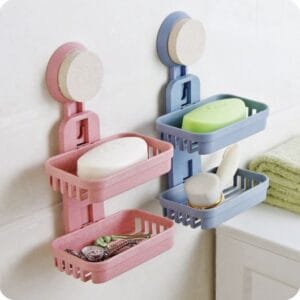 Double Layer Soap Holder Suction Cup