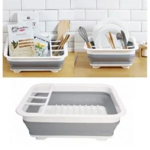 Folding Dish Drainer Rack