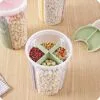 Food Storage Airtight Container Jar Dispenser 4 Sections
