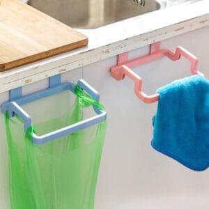 Garbage Bag Holder Dustbin & Towel Rack