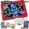 Kids Learning Writing Sketch Pad With Glow Light