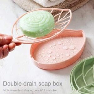 Alternative view of Leaf Shape Soap Holder With Draining Tray