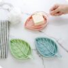 Leaf Shape Soap Holder With Draining Tray