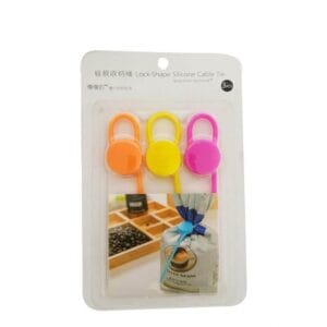Lock Shape Silicone Cable Tie