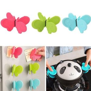 New 2pcs Butterfly Shape Pot Holder Pair Heat Resistant