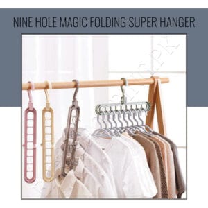 Nine Hole Magic Folding Super Hanger