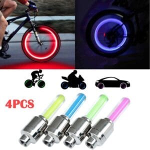 Alternative view of Pack Of 4 Universal Car / Bike Tyre LED Light with Motion Sensor