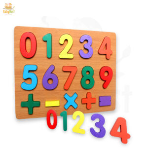 123 Numbers - Thick Wooden 3D Board Puzzzle
