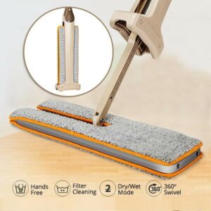 Self-Wringing Flipping Lazy Mop