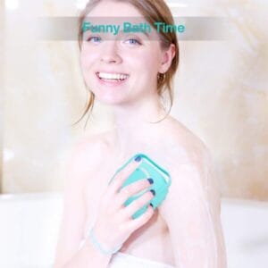Silicone Bath & Shower Brush With Soap Dispenser