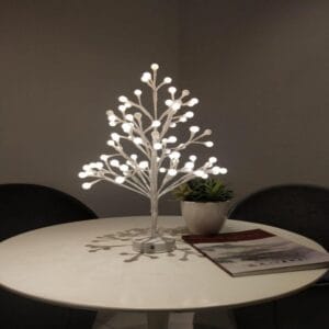 Small White Bulbs Tree Lamp