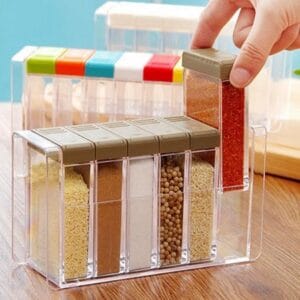Alternative view of Transparent Seasoning Six Pieces Set