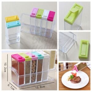 Transparent Seasoning Six Pieces Set
