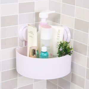 Alternative view of Triangle Bath and Kitchen Corner Storage Shelf with Suction Cup 1 Piece