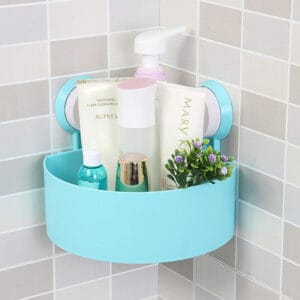 Triangle Bath and Kitchen Corner Storage Shelf with Suction Cup 1 Piece