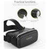 VR SHINECON G01 Classical Design Immersive 3D VR Glasses VR Headset With Remote VR Goggles For Mobile Phone