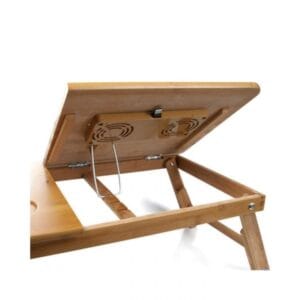 Alternative view of Wooden Laptop Table with 2 Cooling Fan
