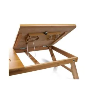 Alternative view of Wooden Laptop Table with 2 Cooling Fan