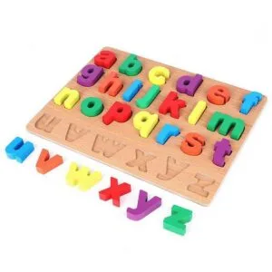 Alternative view of Wooden small abc Learning Toy Kids Educational Puzzle Board