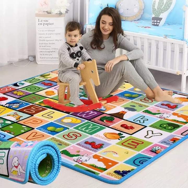 Baby Play Mat, Floor Crawling Educational Double Sided Waterproof