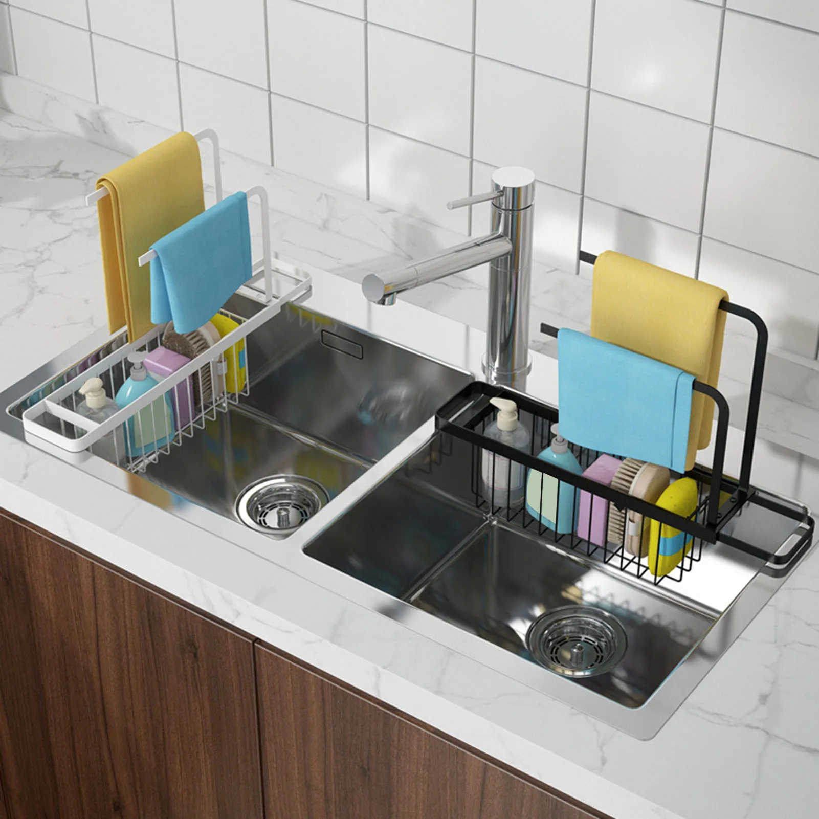 Telescopic Sink Drainer Rack Adjustment - Image 2