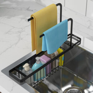 Telescopic Sink Drainer Rack Adjustment