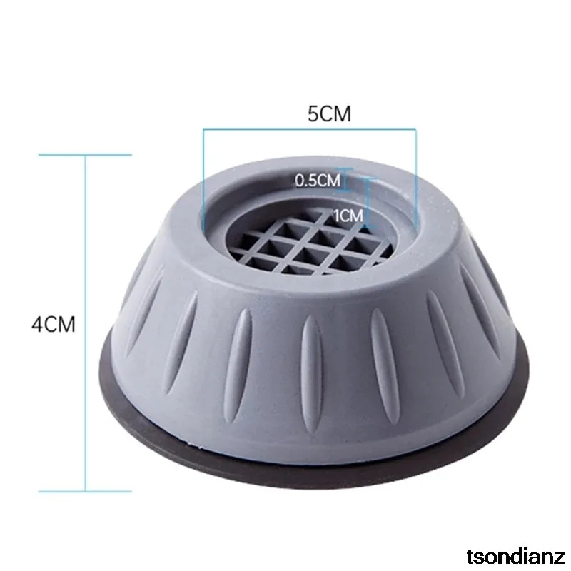 4Pcs Anti Vibration Feet Pads Washing Machine Rubber Mat Anti-Vibration Pad Dryer Non-Slip Universal Fixed Washing Machine Stand - Image 6