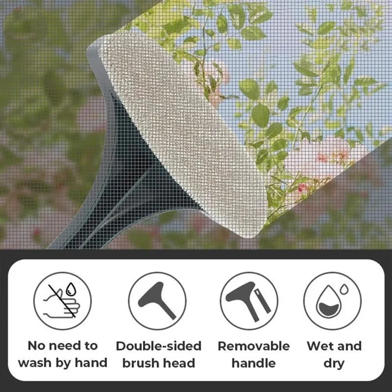 Multi-functional screen window cleaning brush window dust remover screen window glass cleaner - Image 8