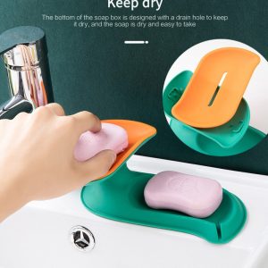 New Rotating Double Layer Soap Drain Storage Box Soap Holder