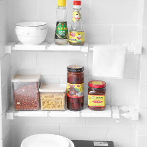 Retractable Partition Kitchen Gap Telescopic rod Storage Rack