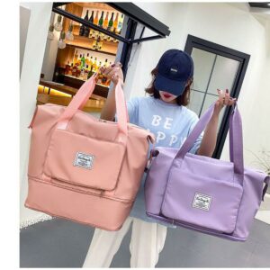 Travel Folding Bag Waterproof Thick Oxford Luggage HandBag Large Capacity Storage Bag for clothes, gadgets, Multi Colors