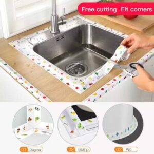 Self-Adhesive PVC Seam Seal Mix Pattern Sticker Tape 3.2 Meter