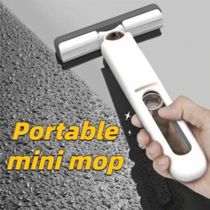 Presenting Mini Squeeze Mop Portable Powerful Absorbent Sponge Mop, Perfect for Cleaning Kitchen, Bathroom, Living Room, Desktop and Car Glass Cleaning, Lightweight
