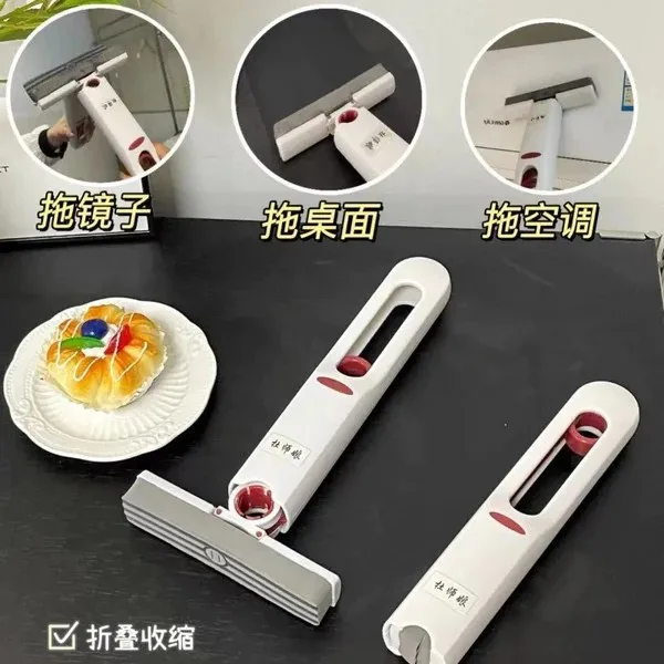 Presenting Mini Squeeze Mop Portable Powerful Absorbent Sponge Mop, Perfect for Cleaning Kitchen, Bathroom, Living Room, Desktop and Car Glass Cleaning, Lightweight - Image 2