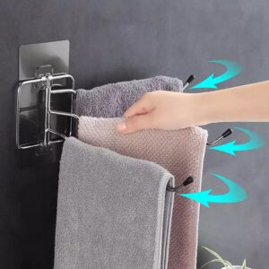 180 Degree Rotating Anti-rust Bathroom Wall Hook Towel Rail