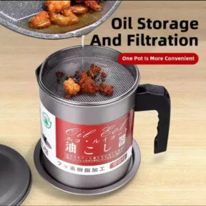 Alternative view of Stainless Steel Oil Strainer Pot