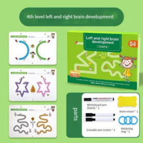 Reusable Educational Tracing Work Book For Kids 32 Pages