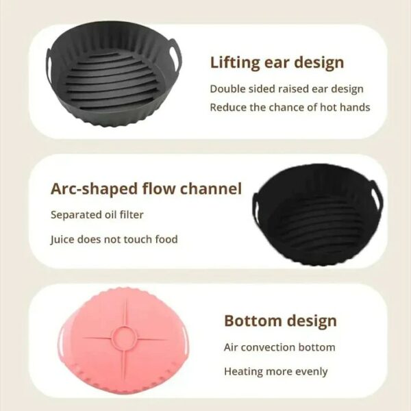 Baking Pan Multipurpose Air Fryers Pot Round Replacement Grill Pan