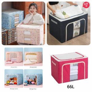Foldable Laundry & Clothes Basket 66 Litre