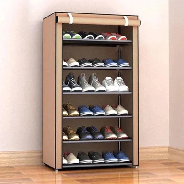Multilayer Shoe Cabinet Shoe Rack Oxford Shoes Shelves - Image 4
