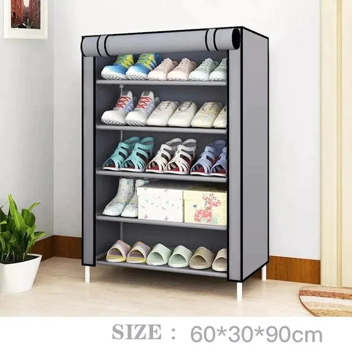 Multilayer Shoe Cabinet Shoe Rack Oxford Shoes Shelves - Image 3