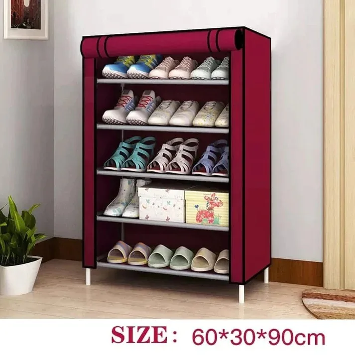 Multilayer Shoe Cabinet Shoe Rack Oxford Shoes Shelves - Image 2