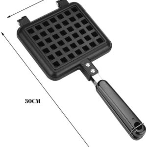 Stove Top Iron Waffle Maker,Deep Fill Non-Stick