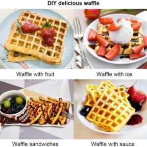 Stove Top Iron Waffle Maker,Deep Fill Non-Stick