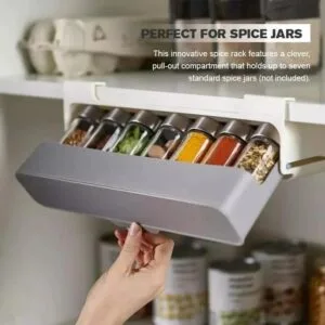 Alternative view of Under The Shelf Seasoning bottles Spice Rack With Bottles