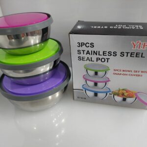 Stainless Steel Seal Pot 3Pcs