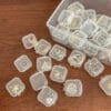 Square 3.5cm Mini Clear Plastic Storage Box Container