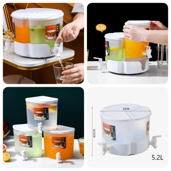 Juice Dispenser 5.2Litre Round